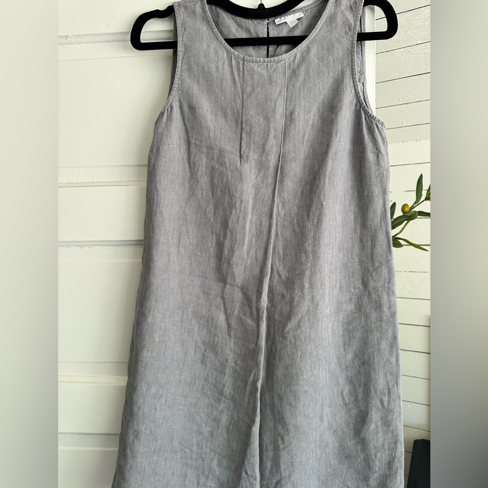 100% linen mini tank dress The White Company size small UK 6 US 4